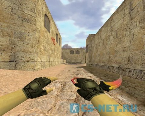 Модель ножа «Керамбит Градиент (default hands)» для CS 1.6 (скрин 2)