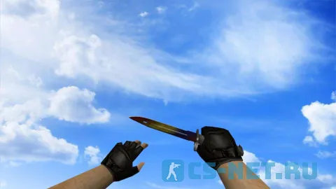 Модель «Штык-нож | Мраморный градиент» для CS 1.6 (скрин 3)