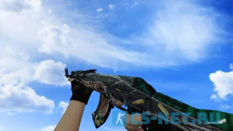 Модель «АК-47 | Дикая акула» для CS 1.6 (скрин 2)