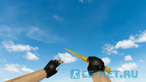 Модель ножа «Stiletto Fine Gold» для CS 1.6 (скрин 4)