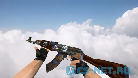 Модель «AK-47 Case Hardened w/ stickers» для CS 1.6