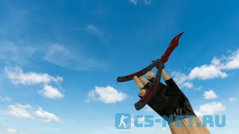 Модель ножа «Butterfly Knife | Пламя» для CS 1.6