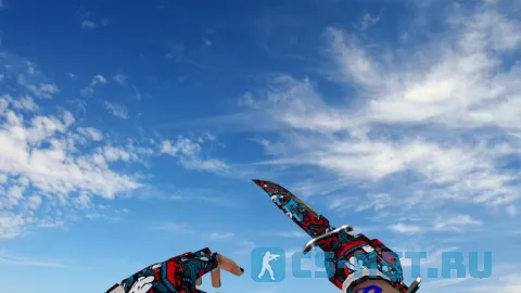 Модель ножа «Reds Blues Knife» для CS 1.6