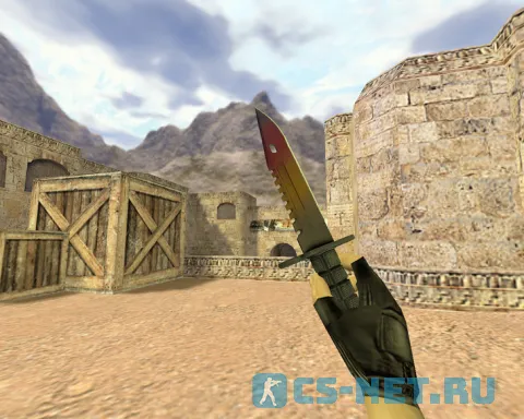 Модель «Штык-нож М9 Градиент» для CS 1.6 (скрин 2)