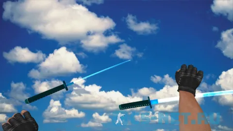 Модель ножа «Dual Katana Crystal» для CS 1.6 (скрин 3)
