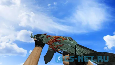 Модель «АК-47 | Аквамариновая месть» для CS 1.6 (скрин 2)