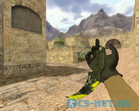 Модель ножа «Керамбит Нервный» для CS 1.6