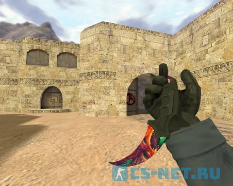 Модель ножа «Керамбит Скоростной зверь (CSGO hands)» для CS 1.6