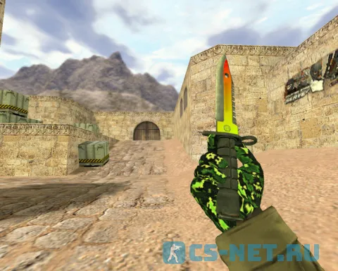 Модель «Штык-нож М9 Неоновый свет» для CS 1.6