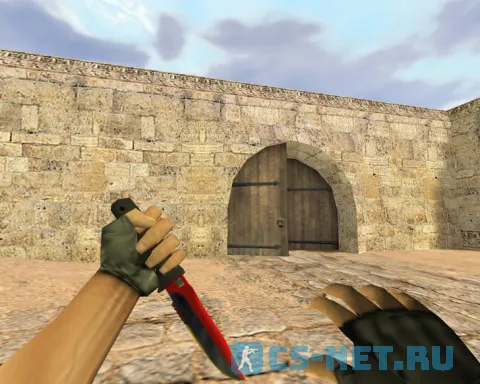 Модель «Красно-черный нож» для CS 1.6