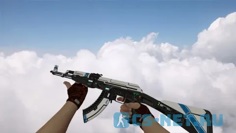 Модель «AK-47 Sci Fi Blue» для CS 1.6