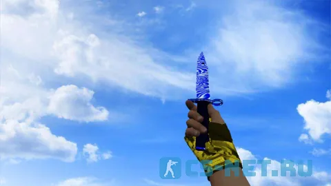 Модель «Штык-нож М9 | Дамасская сталь (yellow gloves)» для CS 1.6