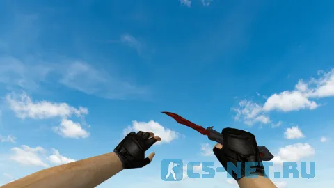 Модель ножа «Butterfly Knife | Пламя» для CS 1.6 (скрин 2)