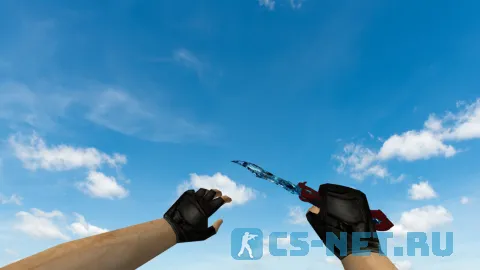Модель ножа «Butterfly Knife Song of Ice» для CS 1.6 (скрин 2)