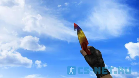 Модель «Нож с лезвием крюком | Мраморный градиент» для CS 1.6 (скрин 2)