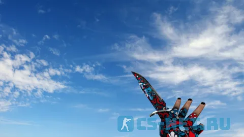 Модель ножа «Reds Blues Knife» для CS 1.6 (скрин 2)