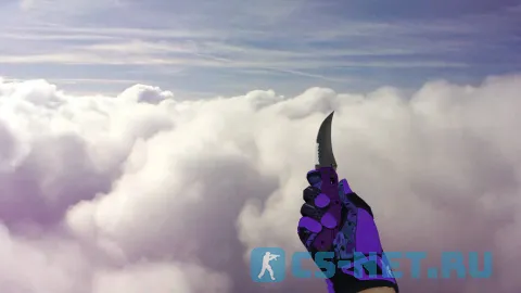 Модель «Складной нож | Ультрафиолет (purple gloves)» для CS 1.6