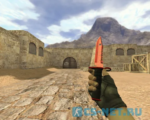 Модель «Штык-нож М9 Кровавая паутина (default gloves)» для CS 1.6 (скрин 2)