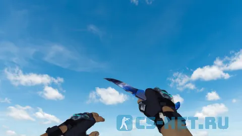 Модель ножа «Falchion Doppler Blue» для CS 1.6 (скрин 2)