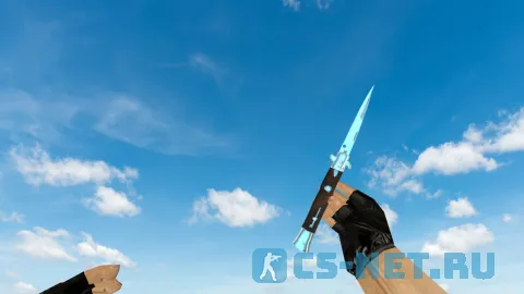 Модель ножа «Stiletto Blue Chrome» для CS 1.6