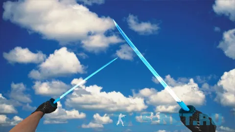 Модель ножа «Dual Katana Crystal» для CS 1.6