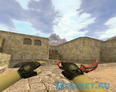 Модель ножа «Керамбит Красный мечтатель» для CS 1.6 (скрин 2)