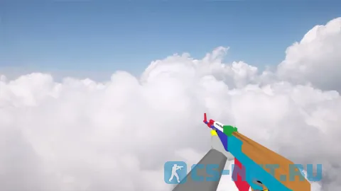Модель «Default AK-47 Noob Colored» для CS 1.6