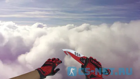 Модель «Нож с лезвием-крюком | Автотроника (red gloves)» для CS 1.6 (скрин 3)