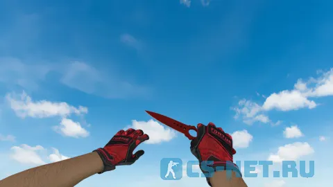 Модель «Скелетный нож | Кровавая паутина (red gloves)» для CS 1.6 (скрин 3)