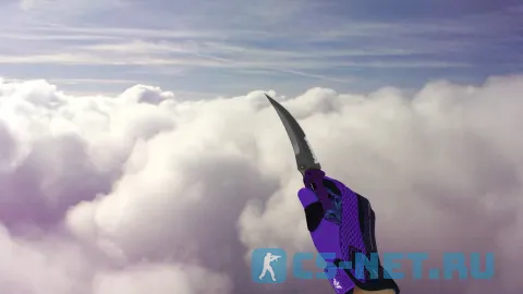 Модель «Складной нож | Ультрафиолет (purple gloves)» для CS 1.6 (скрин 2)