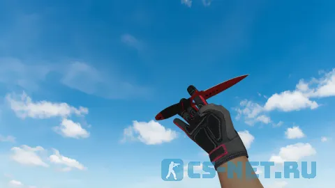 Модель «Скелетный нож | Кровавая паутина (red gloves)» для CS 1.6 (скрин 2)