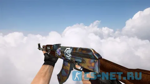 Модель «AK-47 Case Hardened w/ stickers» для CS 1.6 (скрин 2)
