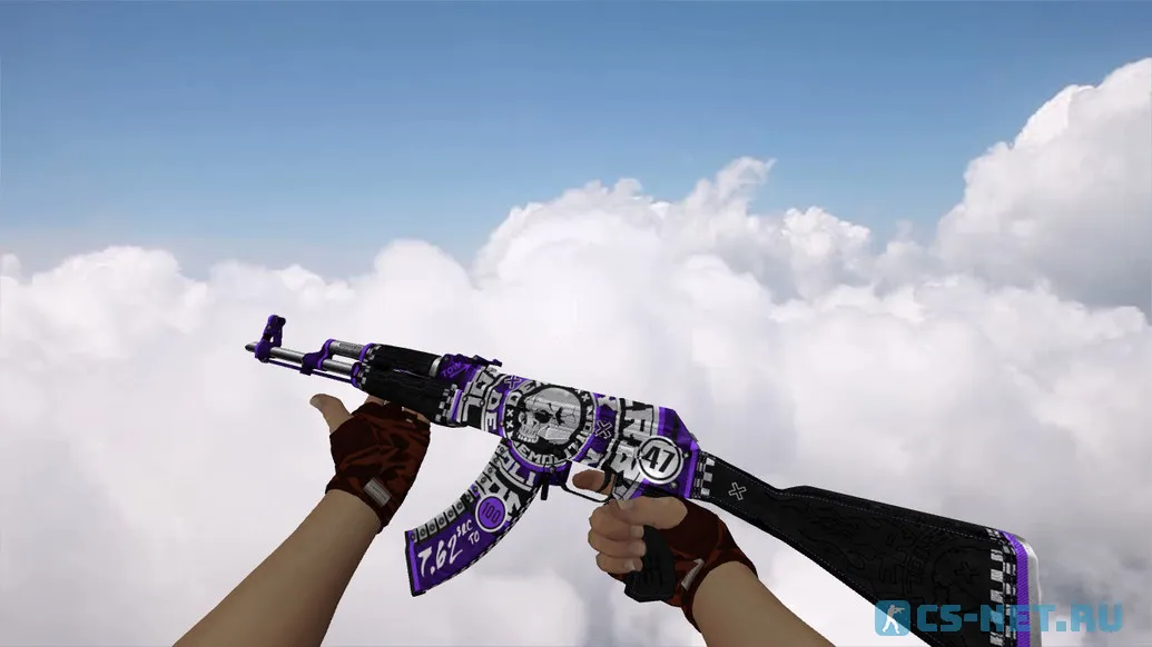 Модель «AK-47 Demolition Purple» для CS 1.6