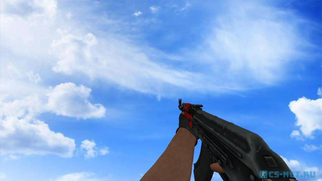 Модель «АК-47 | Красный глянец» для CS 1.6