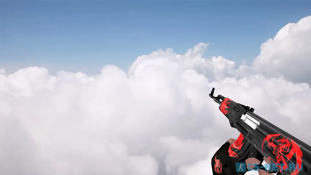 Модель «Default AK-47 Red Dragon» для CS 1.6 (скрин 2)
