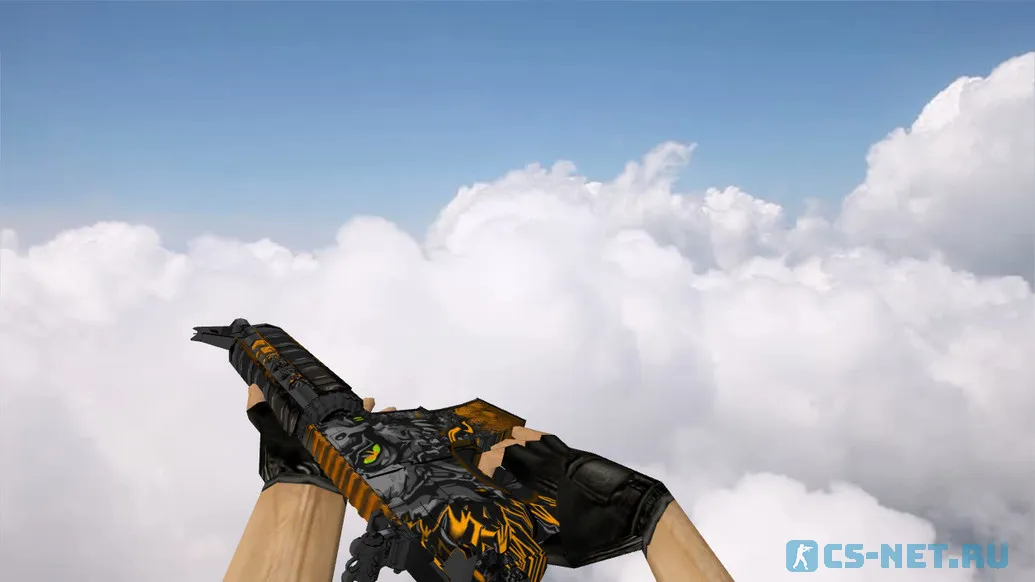 Модель «M4A4 Sky Fire» для CS 1.6 (скрин 2)