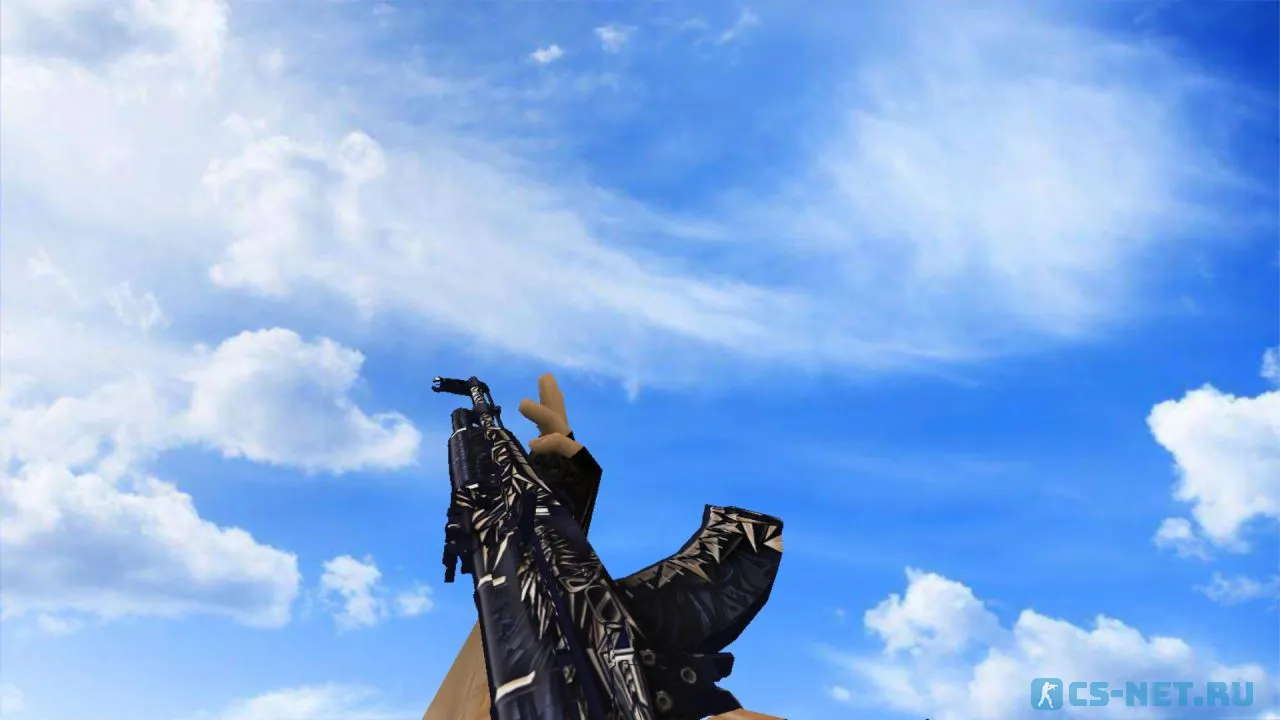 Модель «АК-47 Киберпушка» для CS 1.6 (скрин 3)