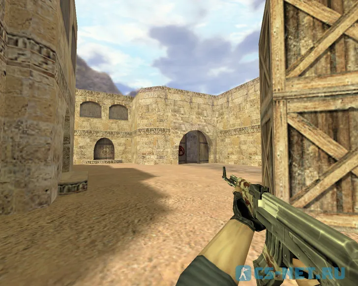 Модель «Default АК-47 Пустынный камуфляж» для CS 1.6