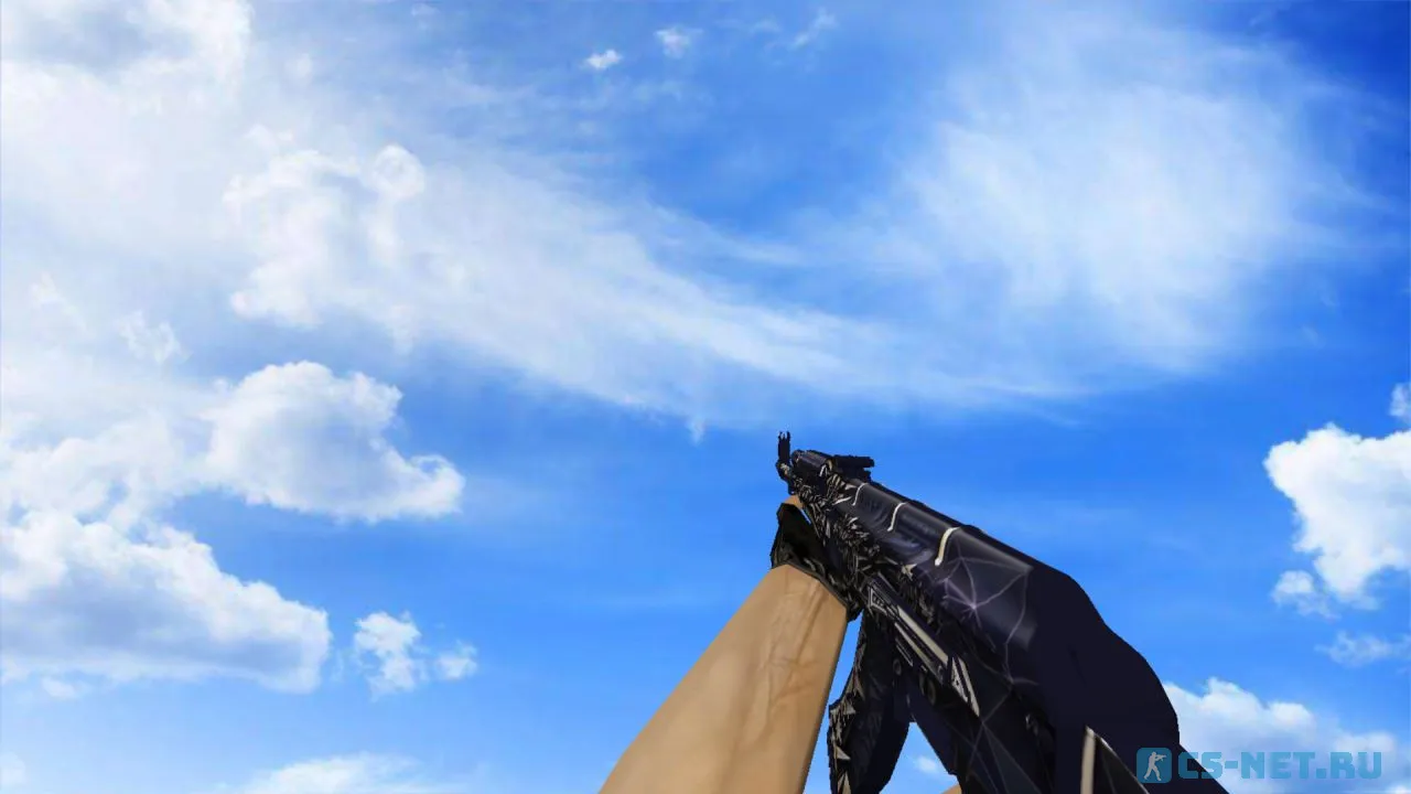 Модель «АК-47 Киберпушка» для CS 1.6 (скрин 4)