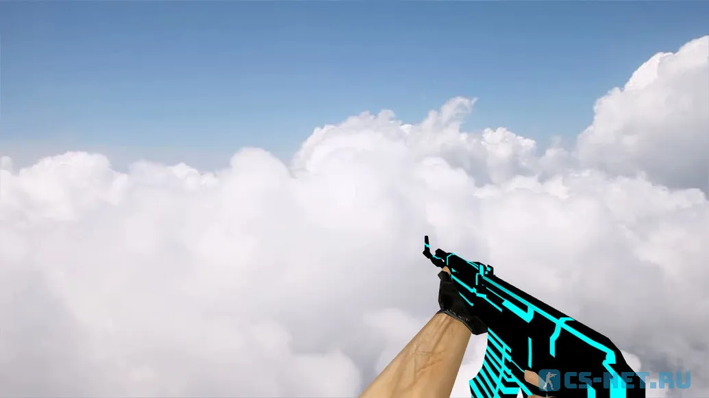 Модель «Default AK-47 Blue Lines» для CS 1.6