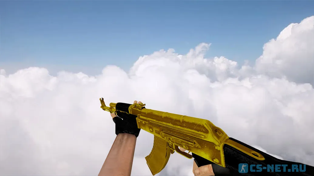 Модель «AK-47 Golden Anim» для CS 1.6 (скрин 2)