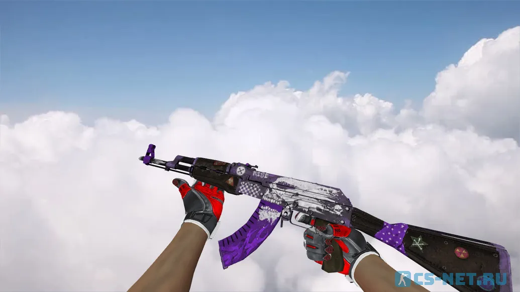 Модель «AK-47 Rise Purple» для CS 1.6