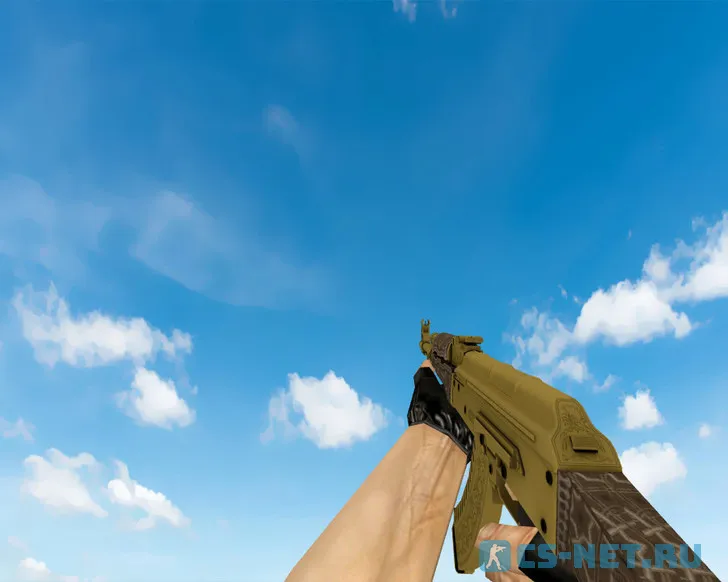 Модель «AK-47 | Золотая арабеска (Gold Arabesque)» для CS 1.6 (скрин 3)