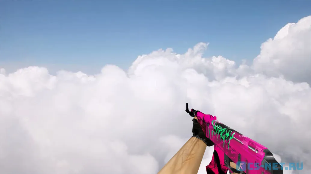 Модель «Default AK-47 Neon Revolution» для CS 1.6