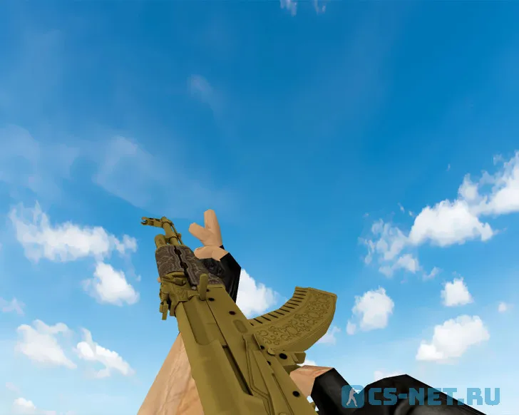 Модель «AK-47 | Золотая арабеска (Gold Arabesque)» для CS 1.6 (скрин 2)
