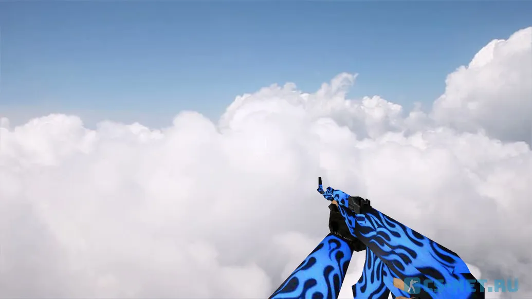 Модель «AK-47 Blue Flame» для CS 1.6