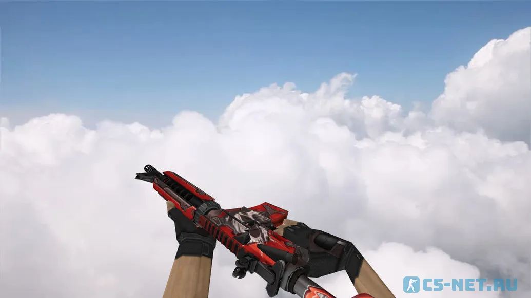 Модель «M4A4 War Red» для CS 1.6 (скрин 2)