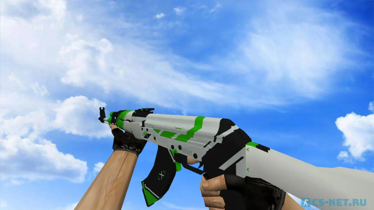 Модель «АК-47 | Зелёный азимов» для CS 1.6 (скрин 2)