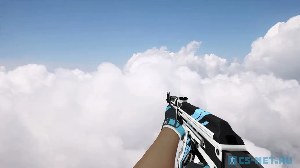 Модель «AK-47 Vulcan (blue gloves)» для CS 1.6 (скрин 4)