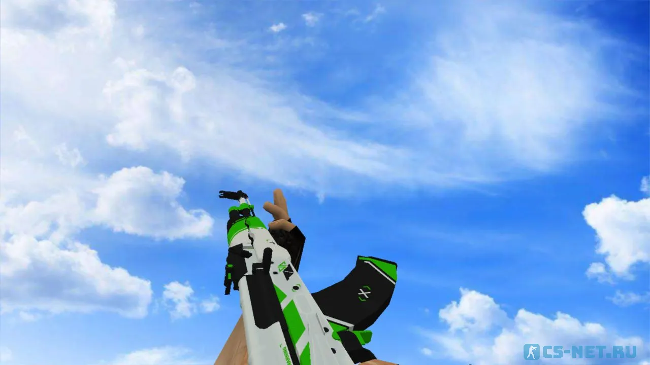 Модель «АК-47 | Зелёный азимов» для CS 1.6 (скрин 3)